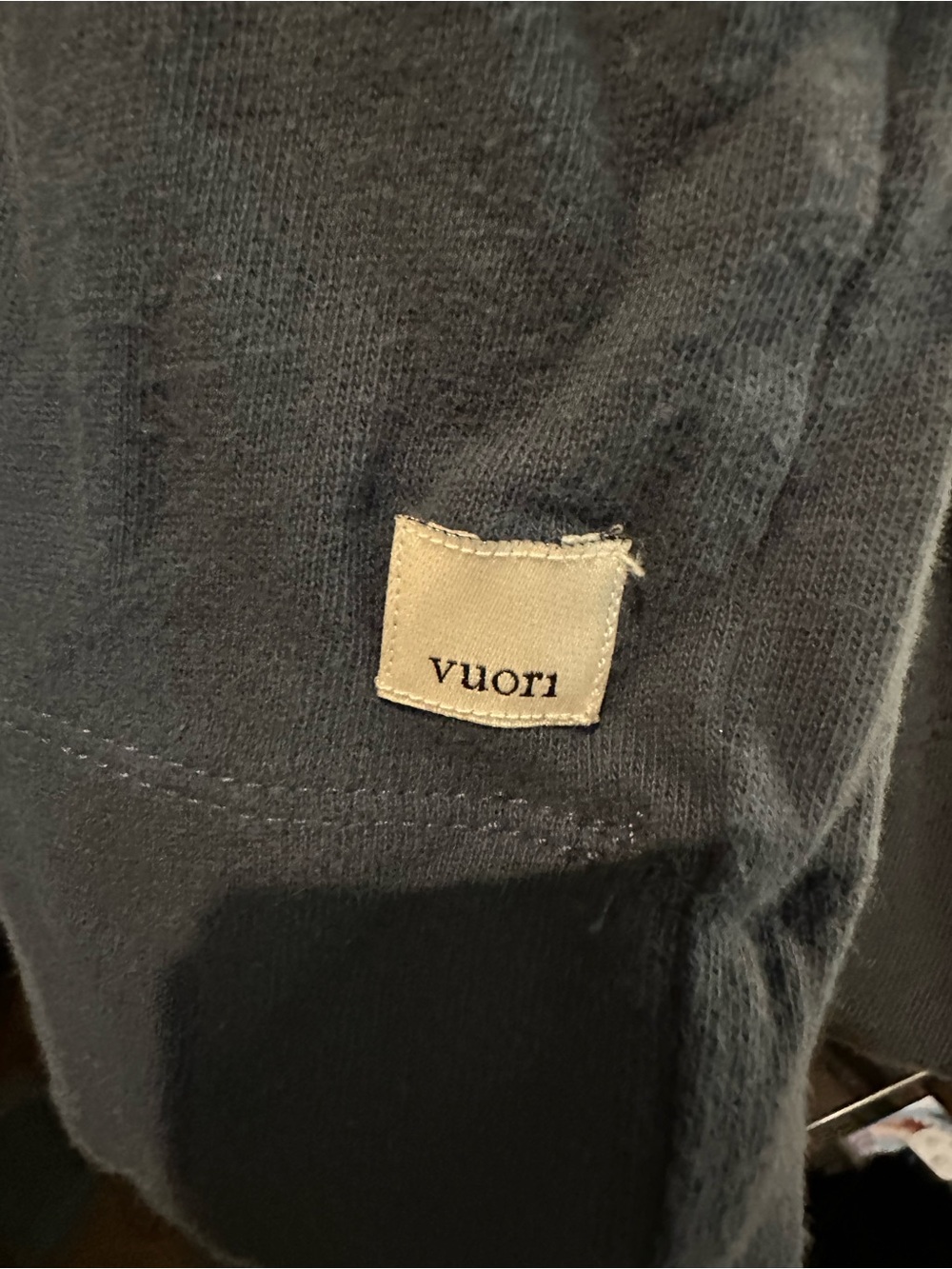 Vuori Men's Long-Sleeve Crewneck Top - Dark Blue - Picture 2 of 6